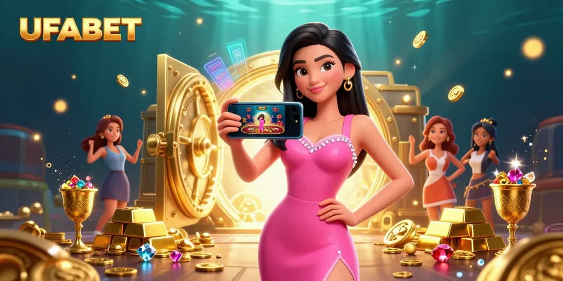 Engage with UFABET's live dealer gaming experience in a vibrant casino atmosphere.