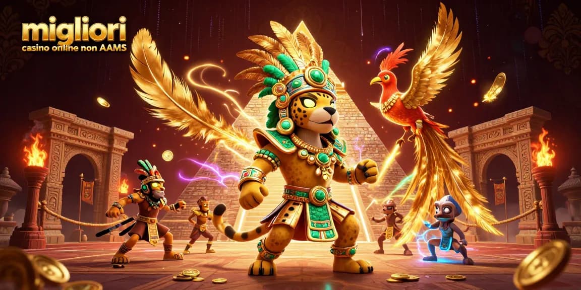 Partecipa all'azione nei migliori casino online non AAMS con personaggi vivaci ed elementi del casinò.