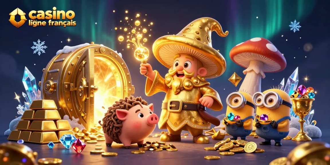 Gagnez aux jeux de casino en ligne français avec cette illustration magique et dynamique.