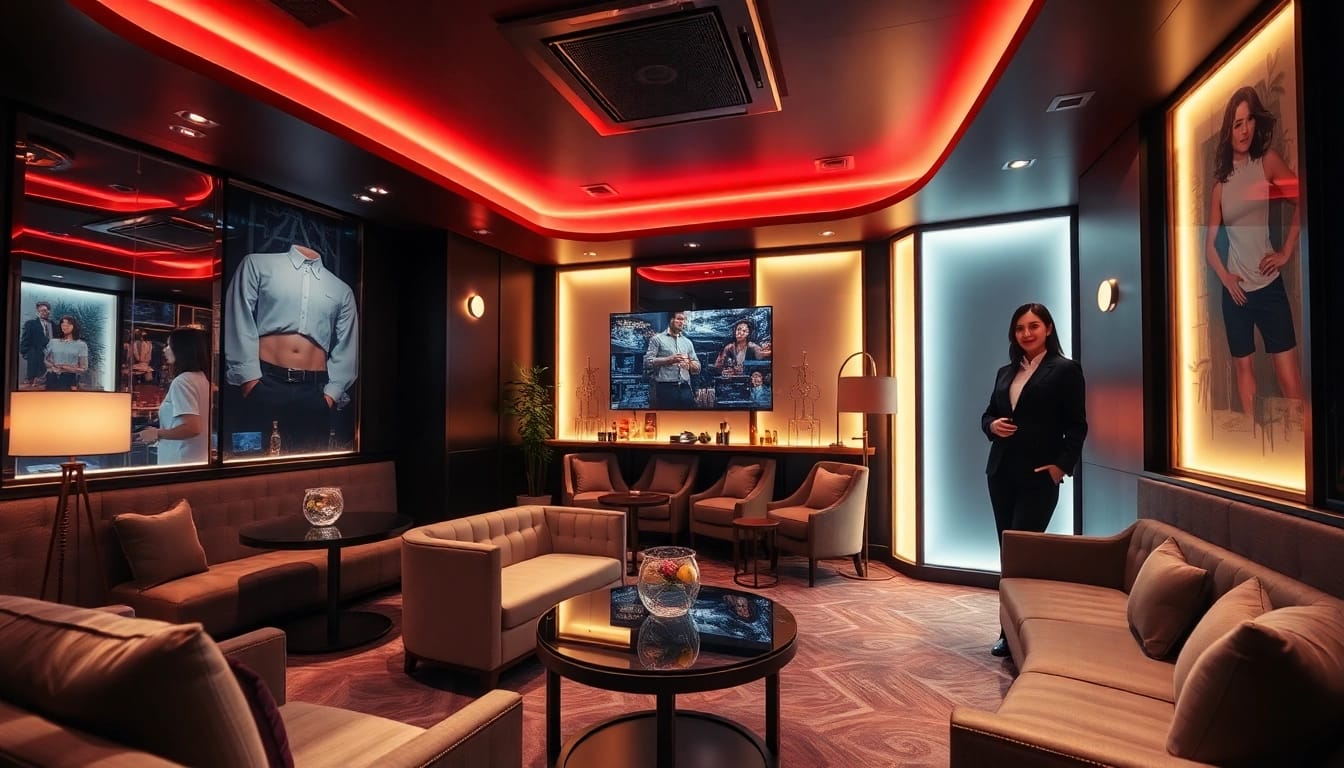 Discover the engaging atmosphere of 인계동셔츠룸, showcasing vibrant decor and attractive staff ready to provide a unique entertainment experience.
