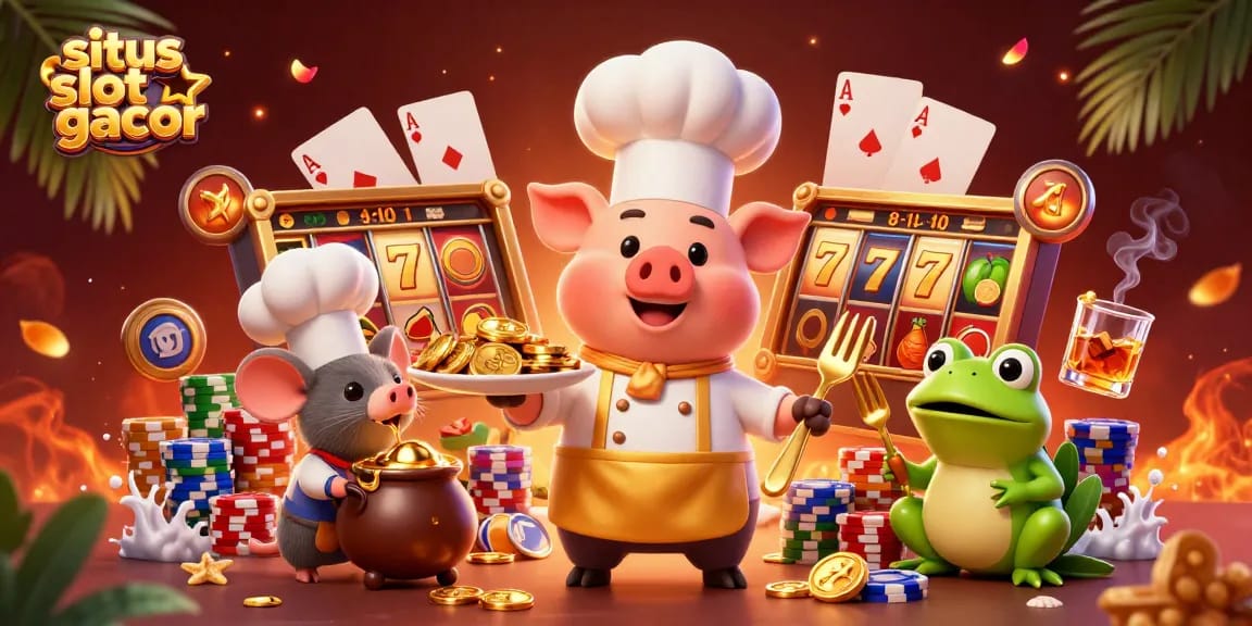 Experience the excitement of situs slot gacor with immersive casino characters and vibrant game elements.