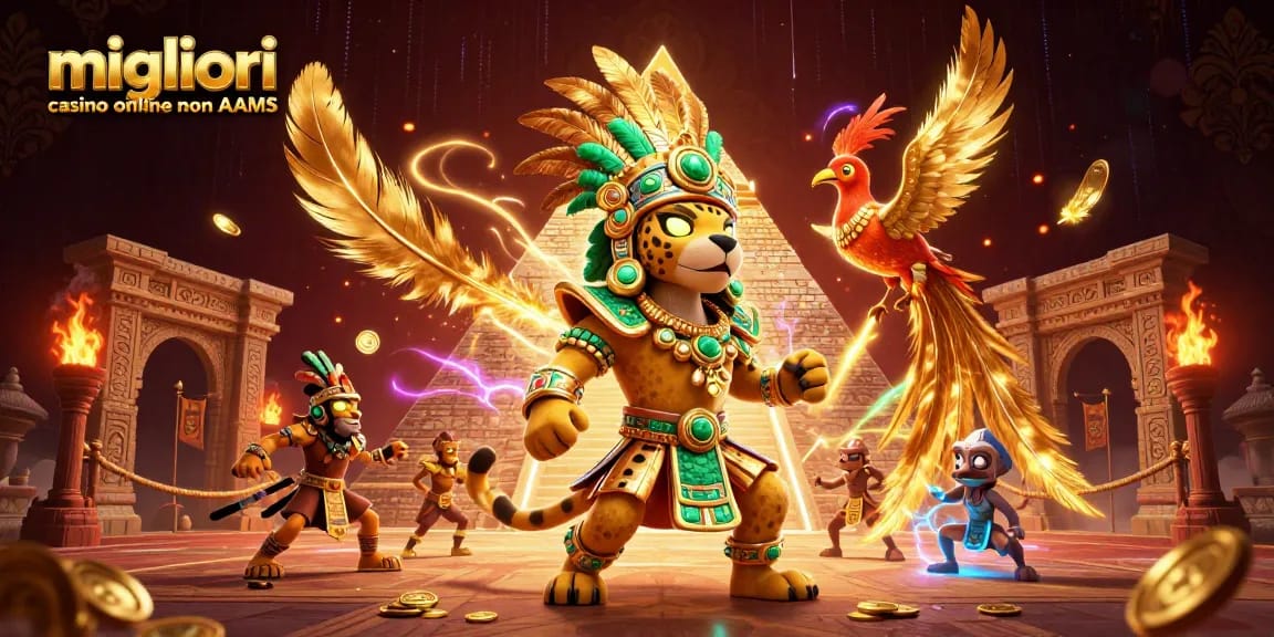Partecipa all'azione nei migliori casino online non AAMS con personaggi vivaci ed elementi del casinò.