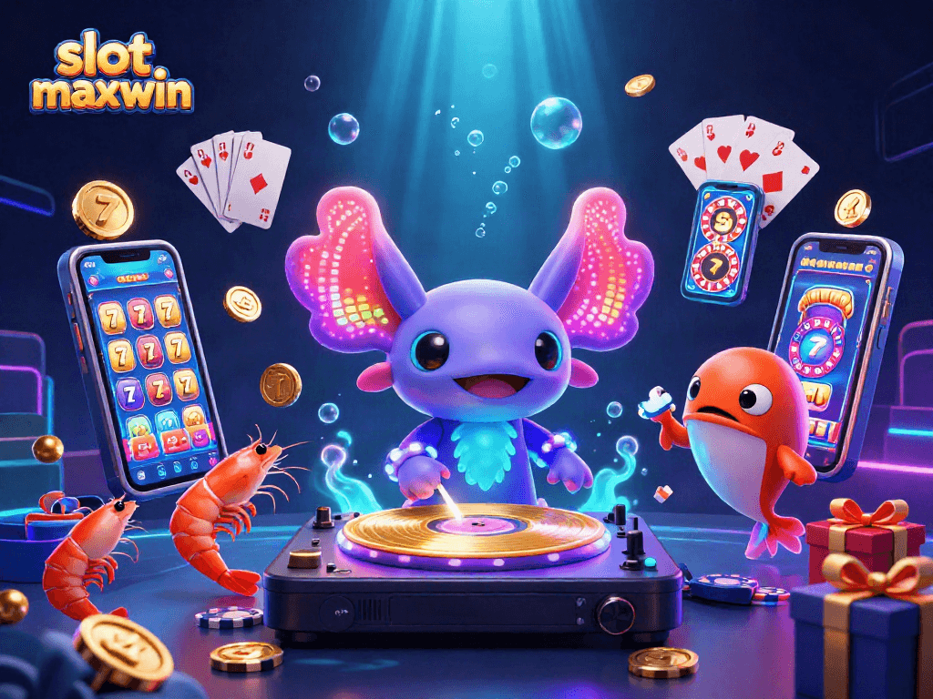 Experience exhilarating slot maxwin action with colorful 3D characters and vibrant game elements.