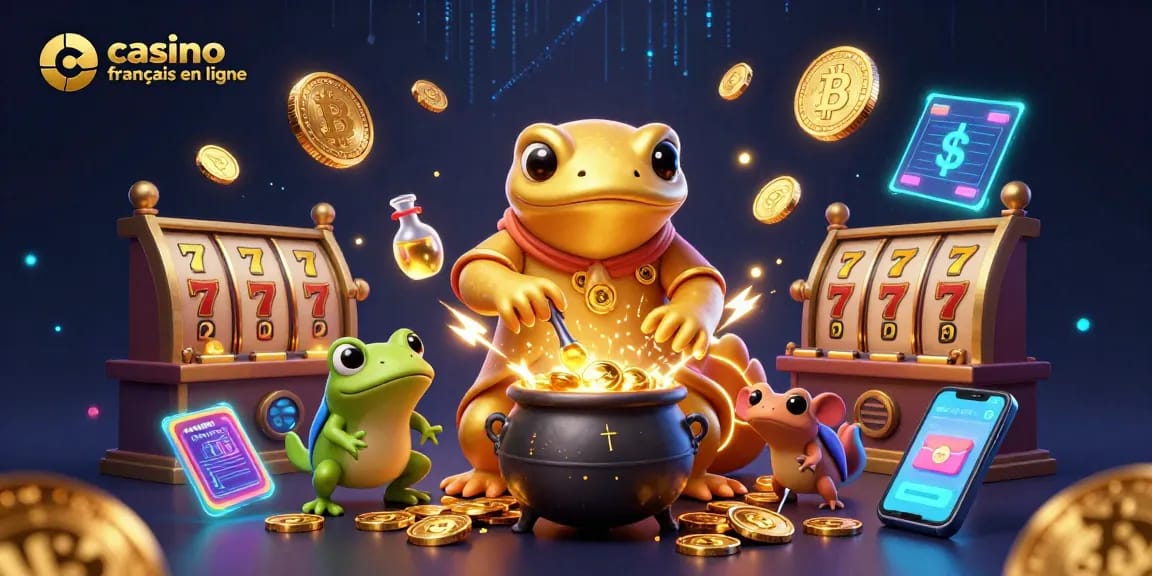 Jouez avec le casino français en ligne et profitez d'une illustration captivante de jeux de casino.