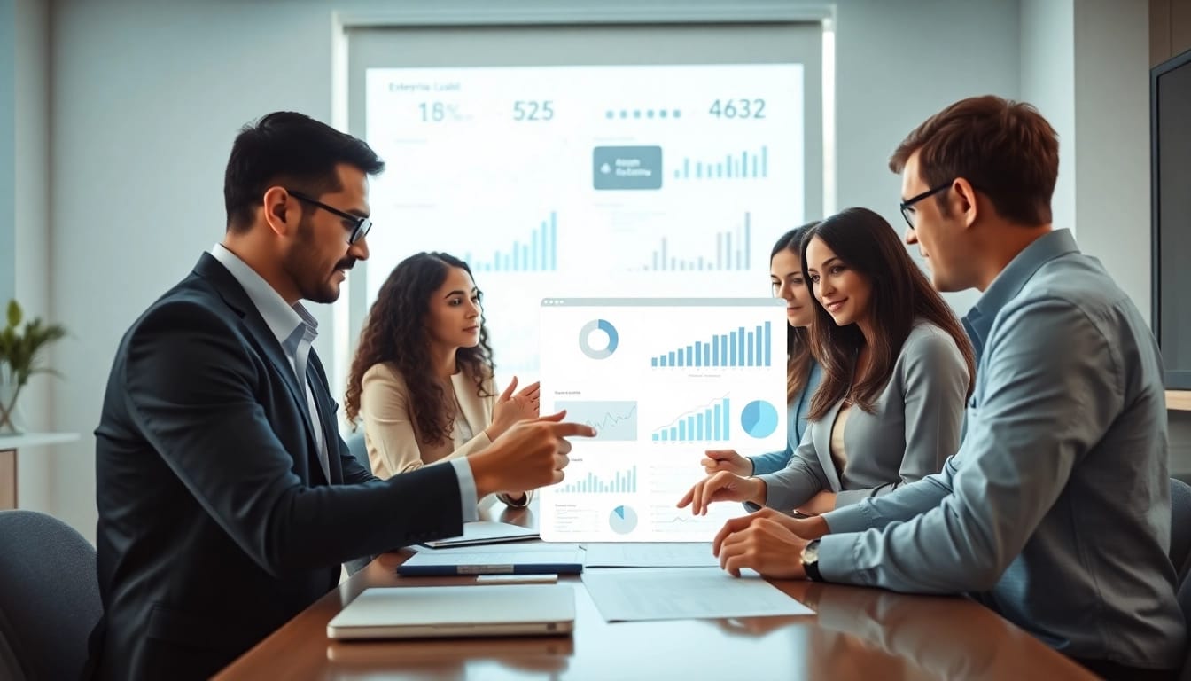 Engaging team using enterprise assistant software in a collaborative professional environment.