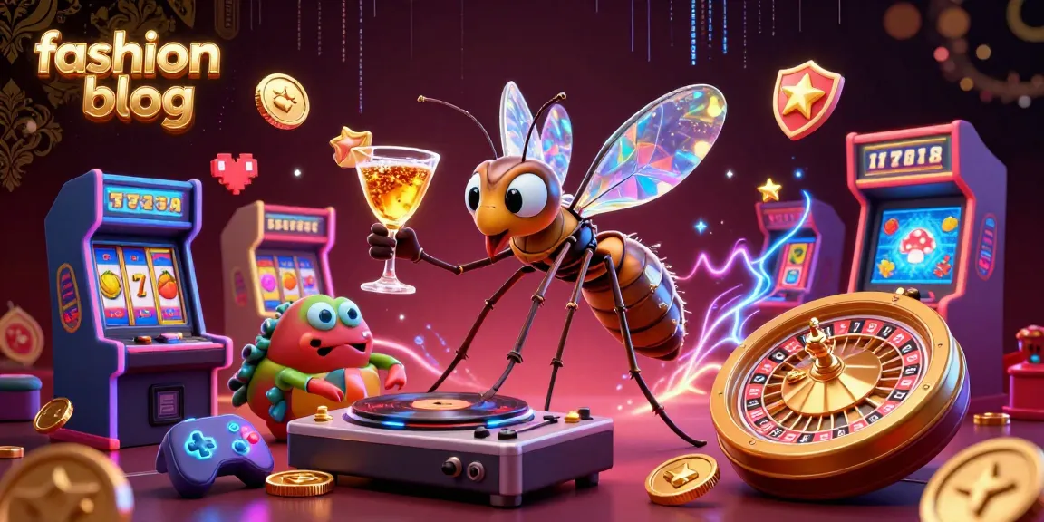 Engage with this lively fashion blog illustration depicting casino characters in vibrant action.