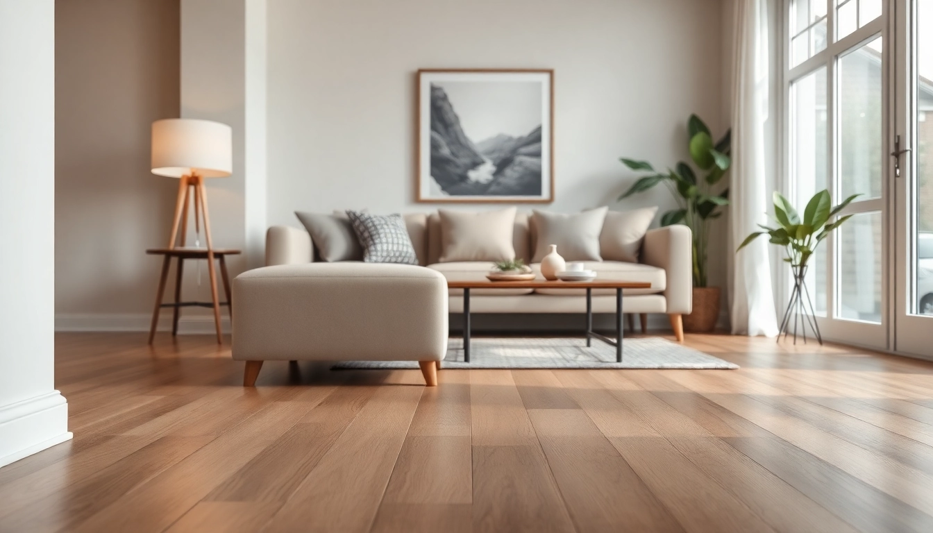 Enhance your home with stylish baseboards that define elegance in this modern living room.