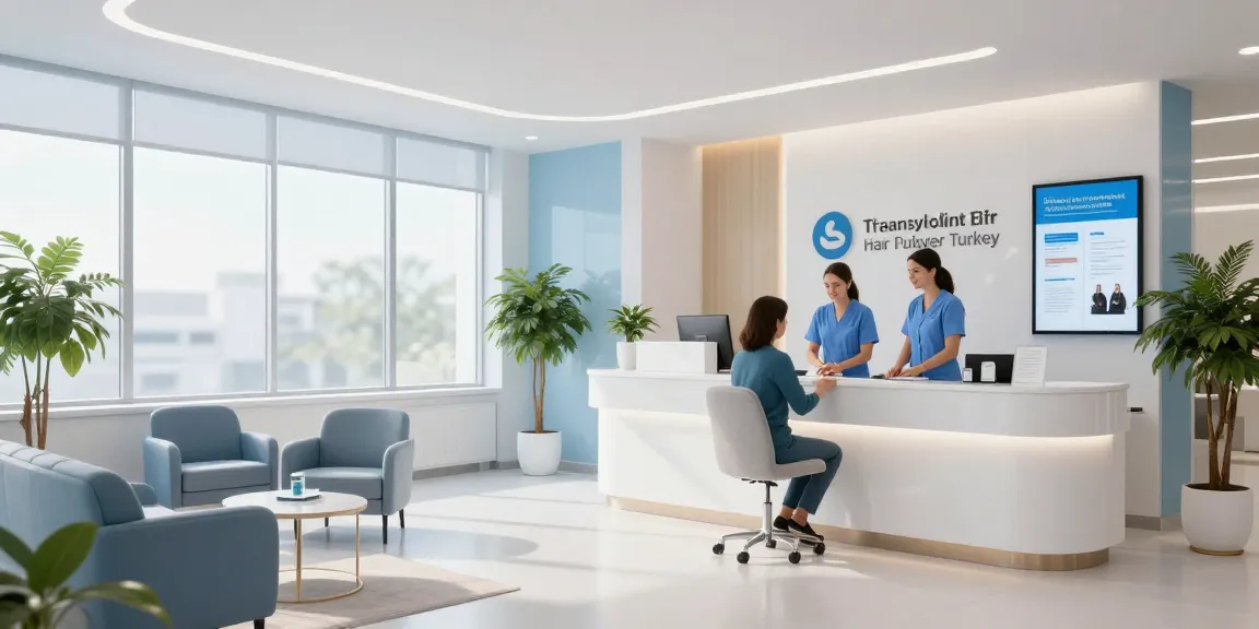 Hair transplant Turkey consultation in a modern healthcare clinic.