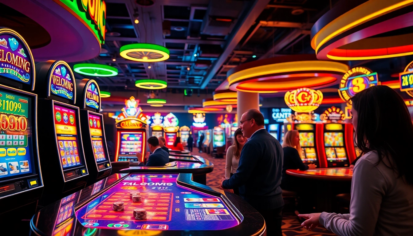 Erlebe den neue casino bonus ohne einzahlung in einer lebhaften Spielumgebung mit aufregenden Slotmaschinen.