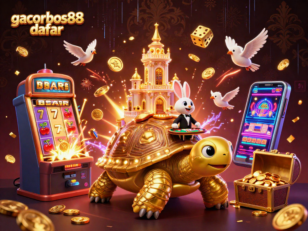 Spin the reels at gacorbos88 daftar while enjoying a vibrant casino scene bursting with excitement!
