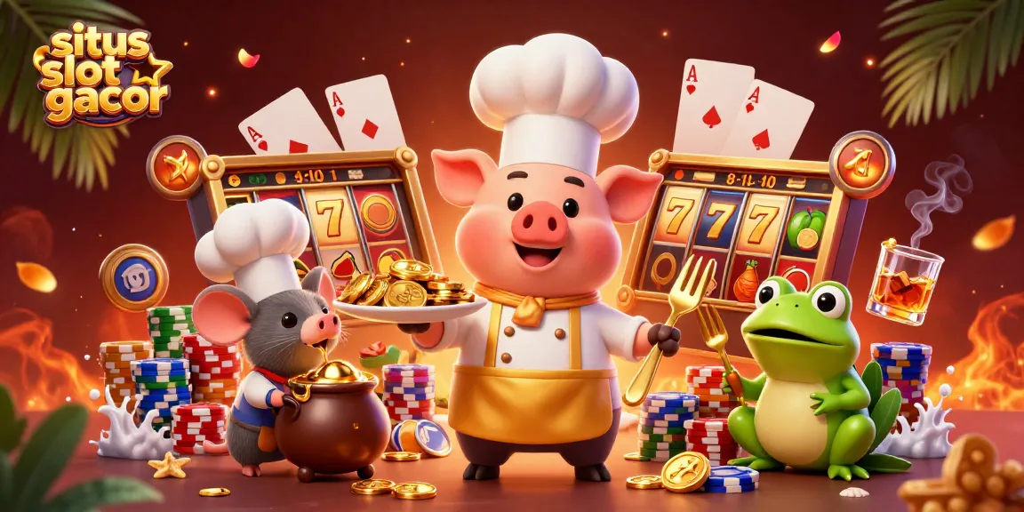 Experience the excitement of situs slot gacor with immersive casino characters and vibrant game elements.