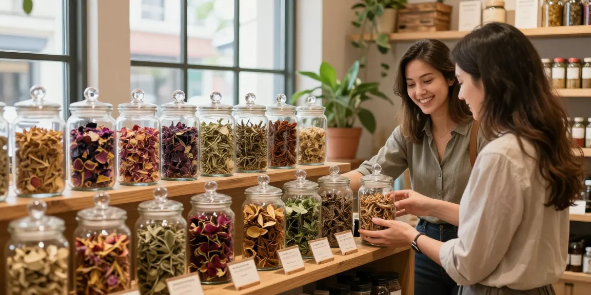 Shop to buy aromatic herbal potpourri with vibrant natural blends and inviting decor.