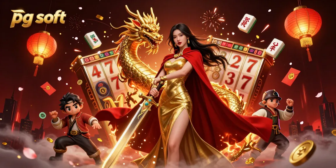 Experience the thrilling world of pg soft with captivating slot reels and vibrant casino elements in action.