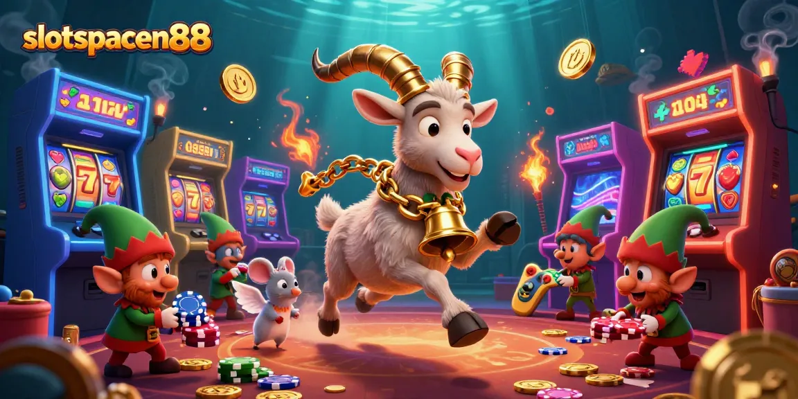 Spin to win with slot spaceman88 in a vibrant, festive casino scene filled with excitement.
