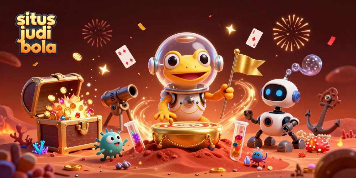 Engage in exciting betting at situs judi bola with vibrant Martian-themed 3D casino adventure!