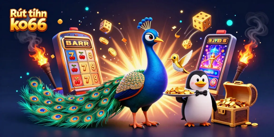 Engage with Rút tiền ko66's seamless cash withdrawal experience amidst a vibrant casino scene.