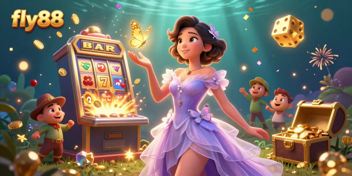 Engage in thrilling jackpots at fly88 with vibrant slot machines and glamorous casino atmosphere.