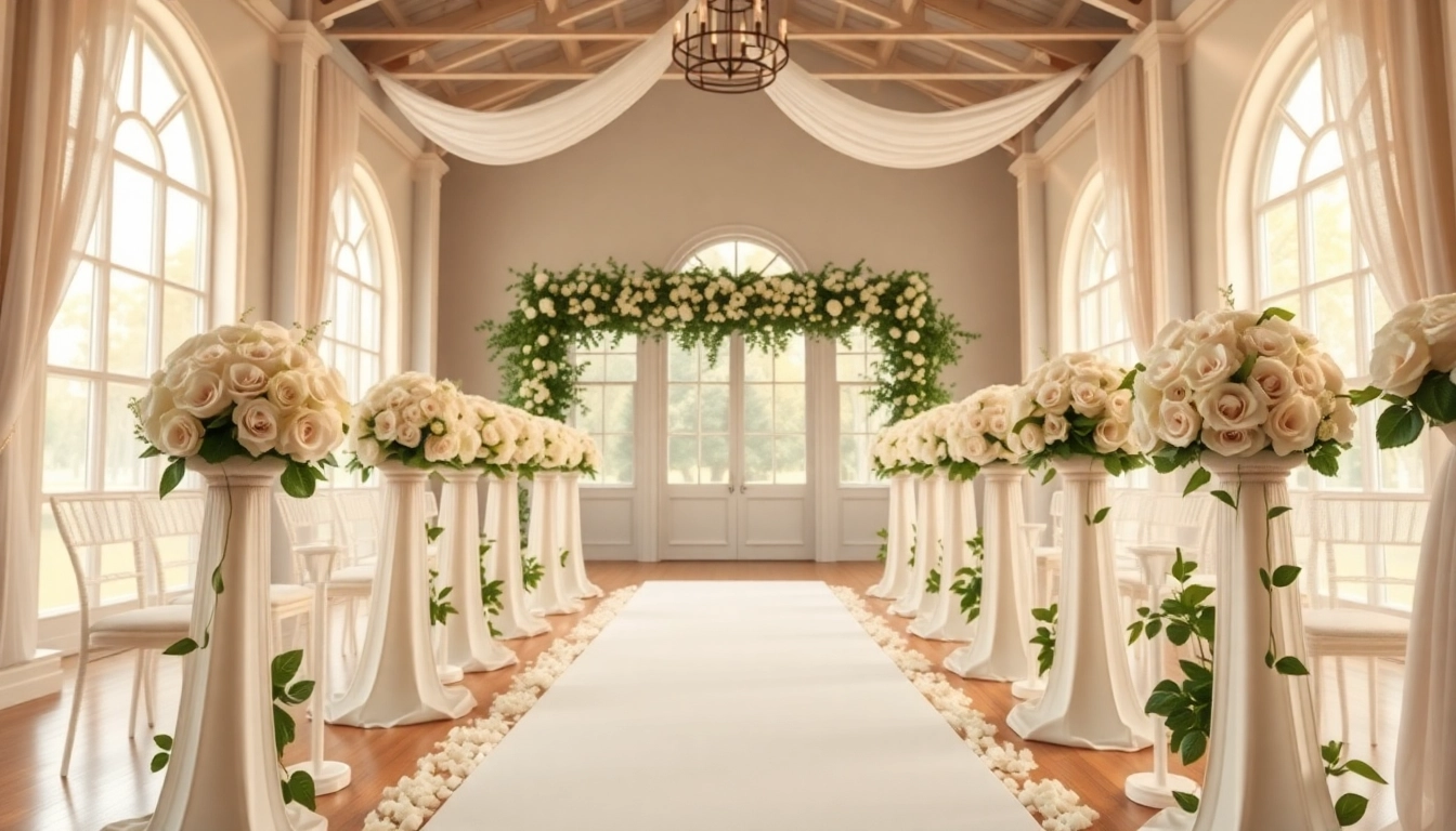 Charming Jacksonville Wedding Venue showcasing an elegant ceremony setup with floral decor.