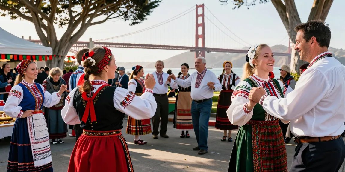 Polish community celebration in San Francisco at https://www.sfpol.com/, showcasing traditional attire and cultural bonding.