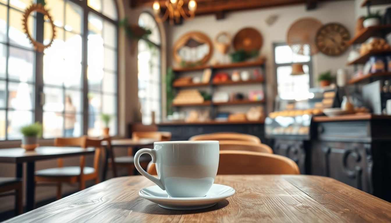 Profitez d'un moment de détente au Coffee shop Lloret de Mar avec un café exquis sur la table.