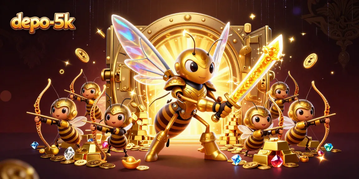 Spin and win big with depo-5k's exceptional slot bonuses showcasing vibrant treasures and characters.