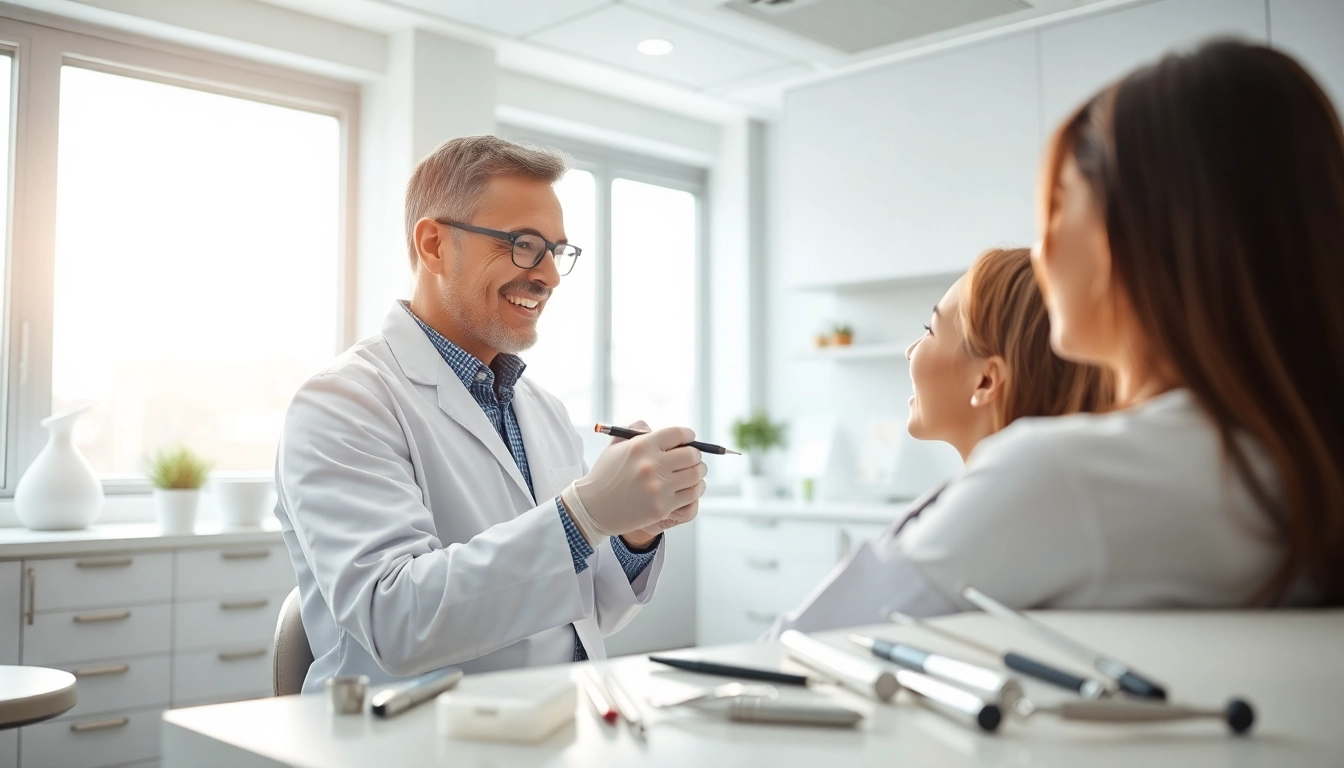 Orthodontics consultation with a professional orthodontist ensuring patient comfort and care.