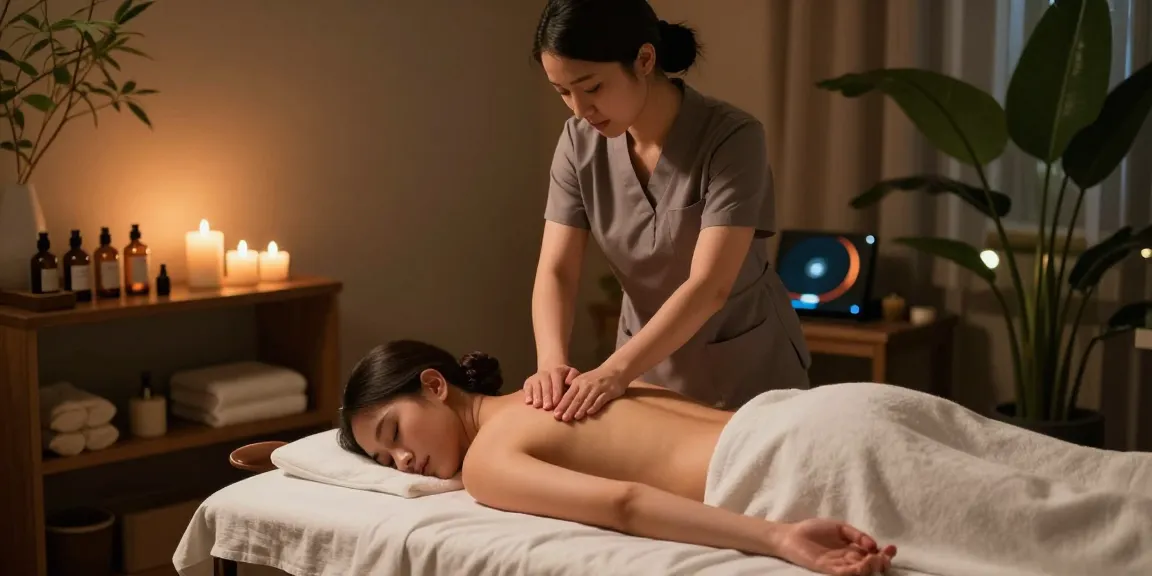 Swedish massage therapy session in a serene spa environment with essential oils and soft lighting.