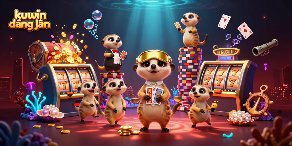 Join the fun at kuwin đăng nhập by participating in a dynamic casino scene with lively meerkats!