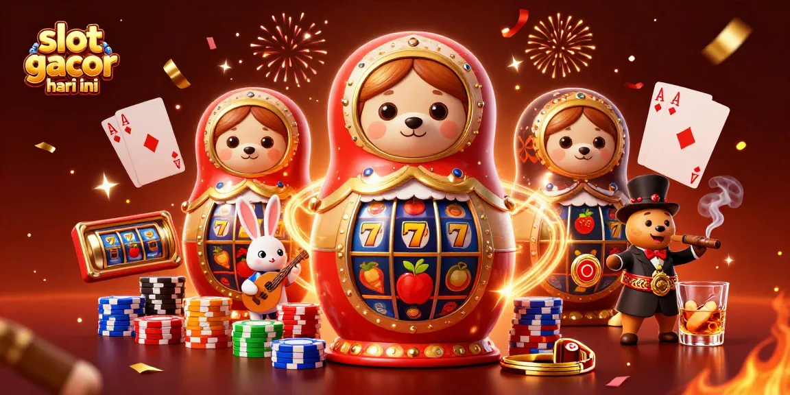Experience slot gacor hari ini action with vibrant 3D bears and casino elements in a colorful celebration.