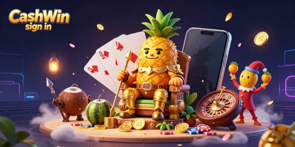 Engage with thrilling gameplay at CashWin sign in featuring dynamic casino elements and characters.