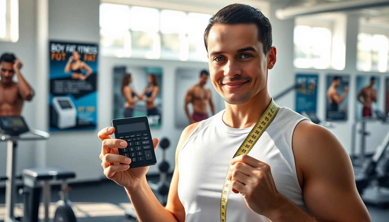 Use a body fat percentage calculator to estimate health metrics in a fitness setting.