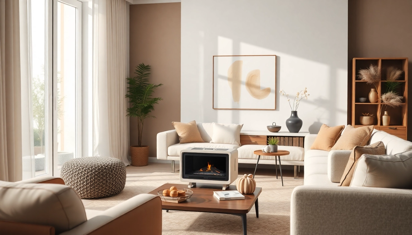 sonni Heizkörper als stilvolles Element in einem modernen Wohnzimmer.