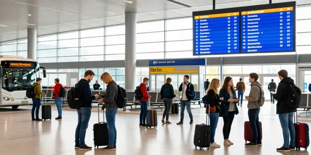 Transport Moldova Europa: pasageri la terminalul de autobuz pregătindu-se de călătorii către Europa
