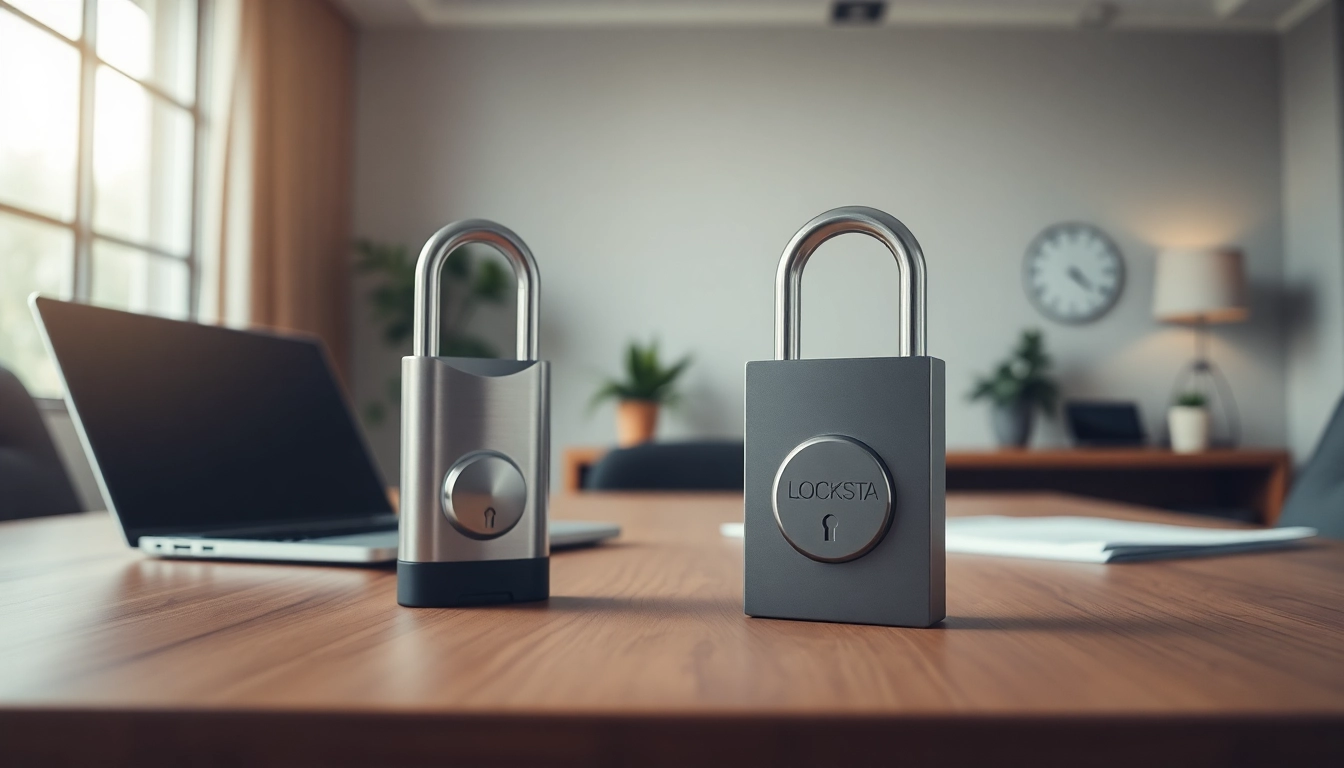 Locksta sicher und zuverlässig in modernem Büroumfeld installiert, ideal zum Schutz von Werten.