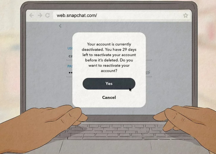 Snapchat Reactivate