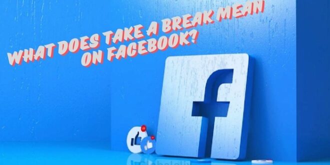 What does take a break mean on facebook