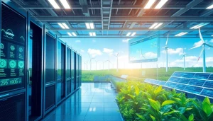 Best cloud mining facility showcasing renewable energy and advanced AI technology.