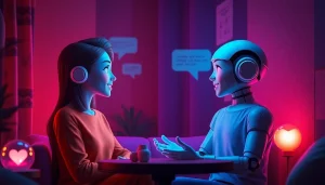 Intimate AI chat scene showcasing characters engaging in sex chat AI interactions.