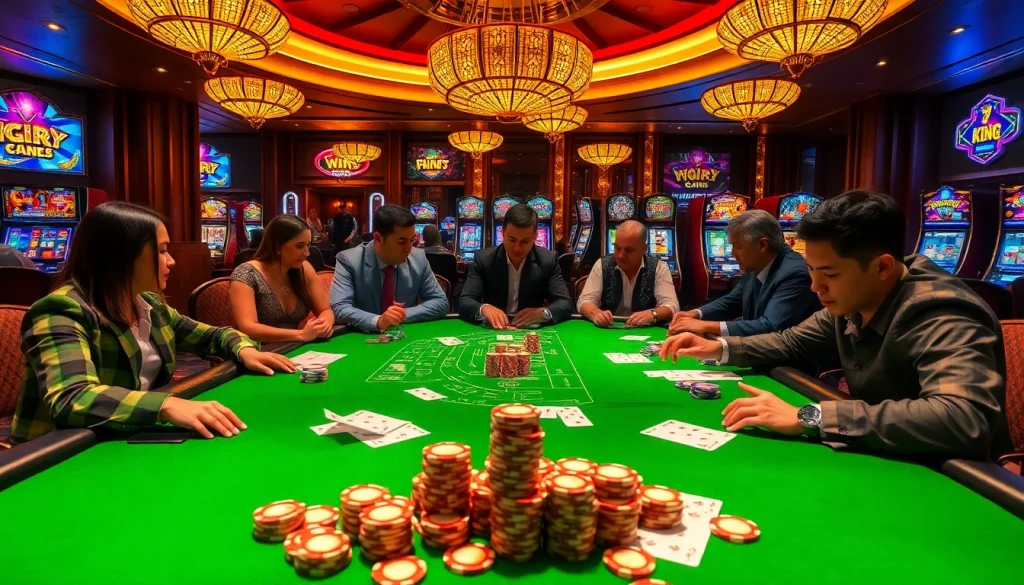 Experience the thrill of 79 king casino gaming with colorful slot machines and intense poker action.