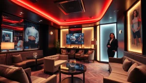 Discover the engaging atmosphere of 인계동셔츠룸, showcasing vibrant decor and attractive staff ready to provide a unique entertainment experience.