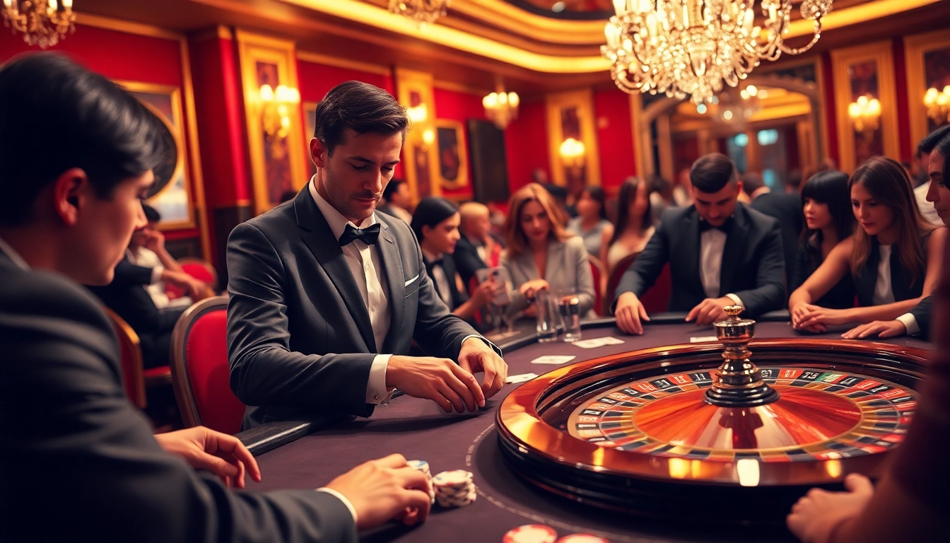 Experience the excitement of U88 with a dynamic poker scene featuring players and vibrant casino elements.