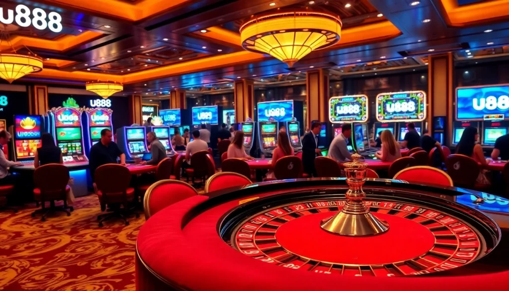 Experience the thrill at u888 with vibrant casino games, electrifying roulette, and lively players.