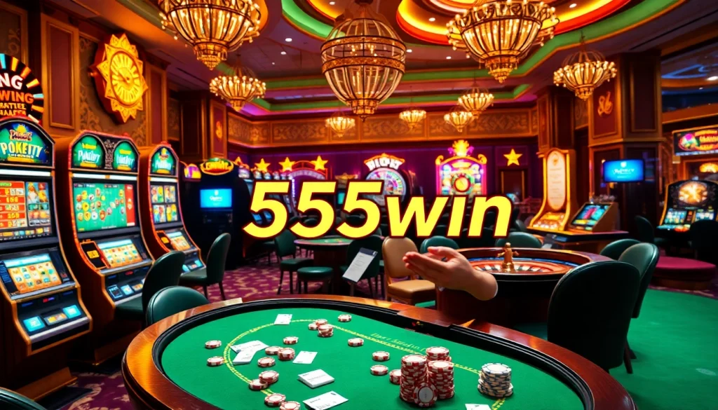 Experience high-stakes gaming at 555win with vibrant slots and exciting roulette action.