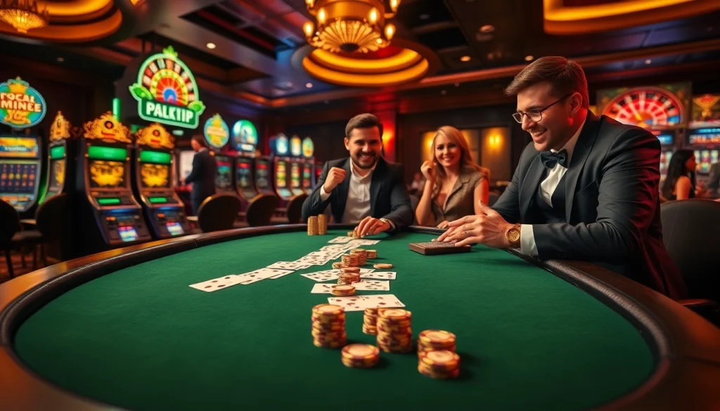 Trải nghiệm cảm giác chiến thắng tại bàn Bet VIP trong bầu không khí casino sang trọng.